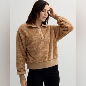 NEW Sonoma Goods For Life Cozy‎ Quarter Zip Pullover